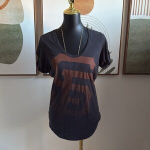 3/$10 Nike San Francisco Giants Black and Orange Logo Tee